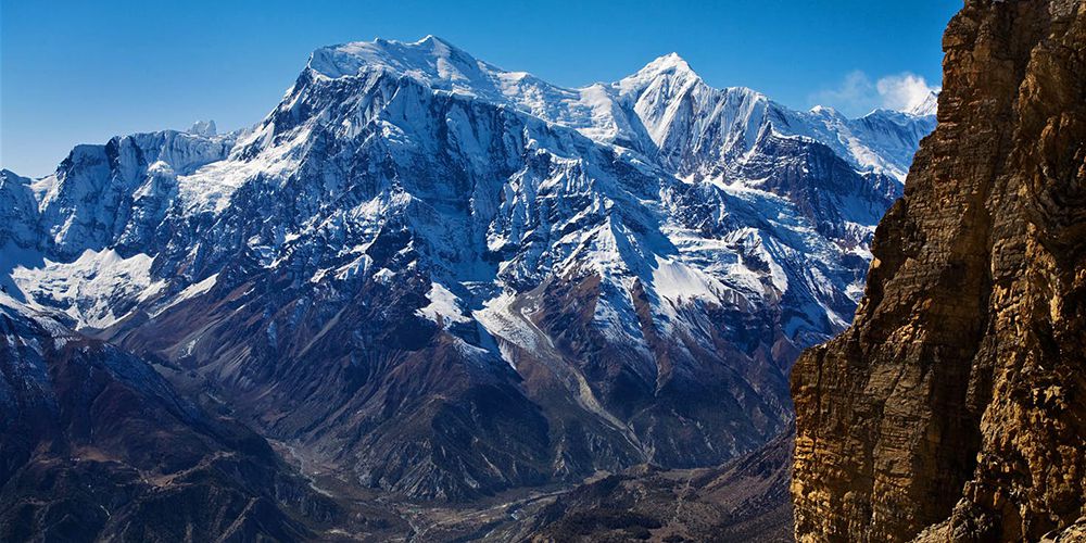 Mt Annapurna II view from Kang la Pass!