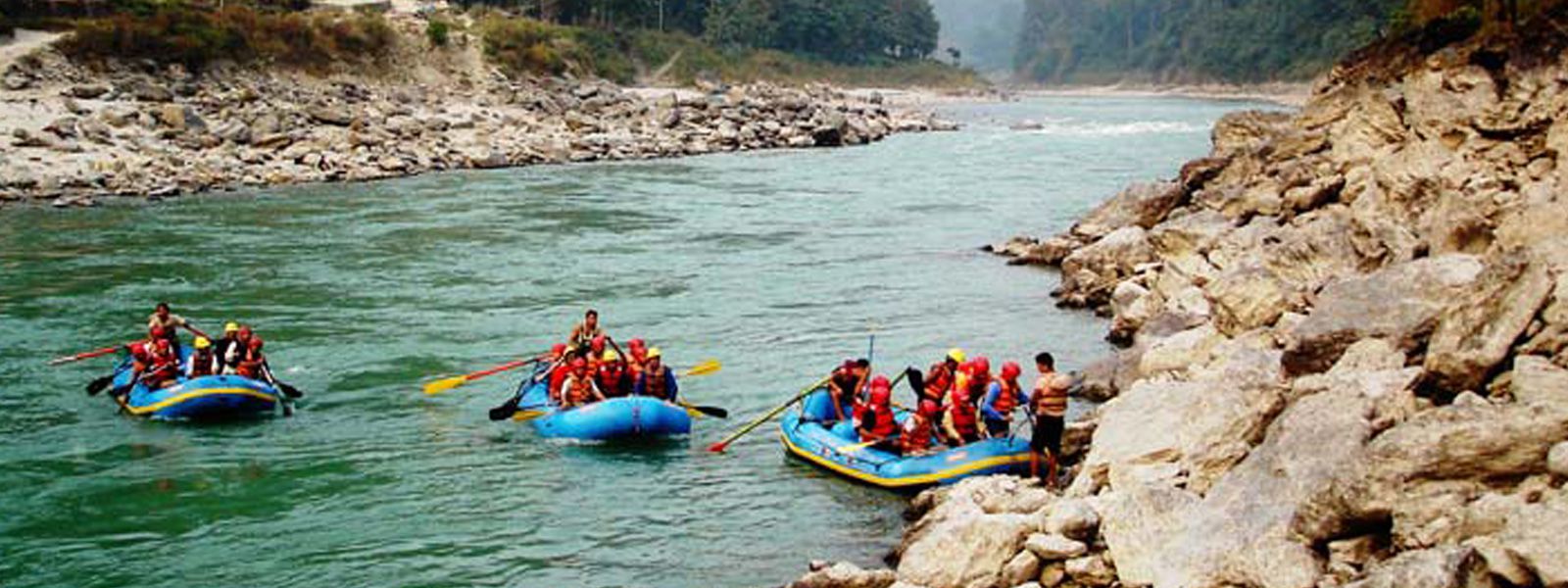 Rafting in Nepal.