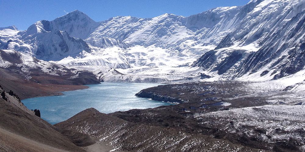 World Highest Place Tilicho Lake with Mountain scenery!